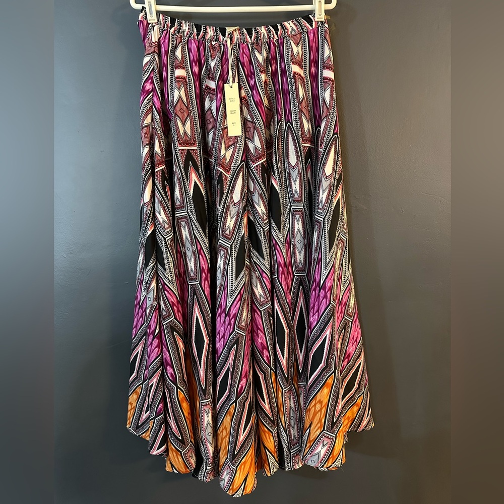 Colorful Geometric Maxi Skirt